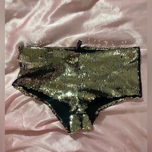 Gold Sequined Booty Shorts S/M for burning man/raves/parties/pride
